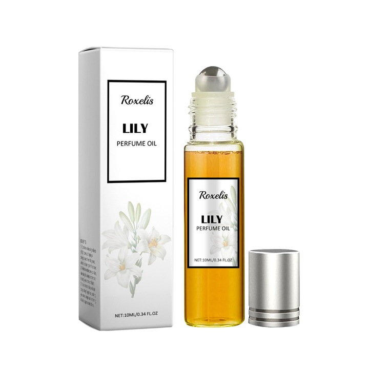 Parfum pentru femei Roxelis, parfum cu feromoni Ball Lily, extract de crin si iasomie, design portabil