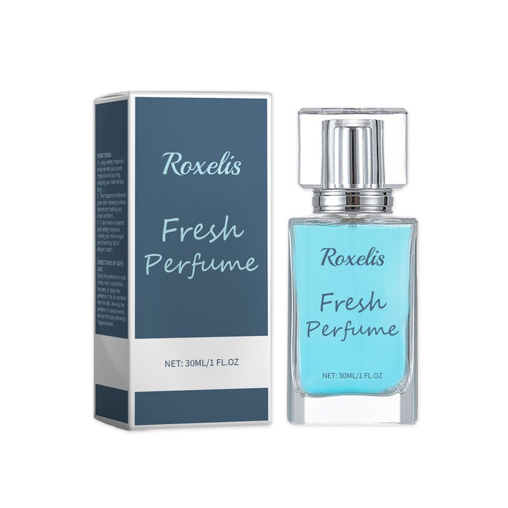 Roxelis Fresh Amber Wood szobaillatosító, ibolya és vanília kivonattal, meleg tónusú, 100ml