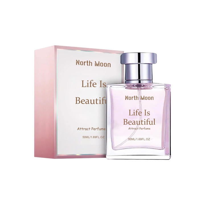 2 db-os parfüm szett, North Moon, jázmin, citrus és bazsarózsa aroma, 50ml