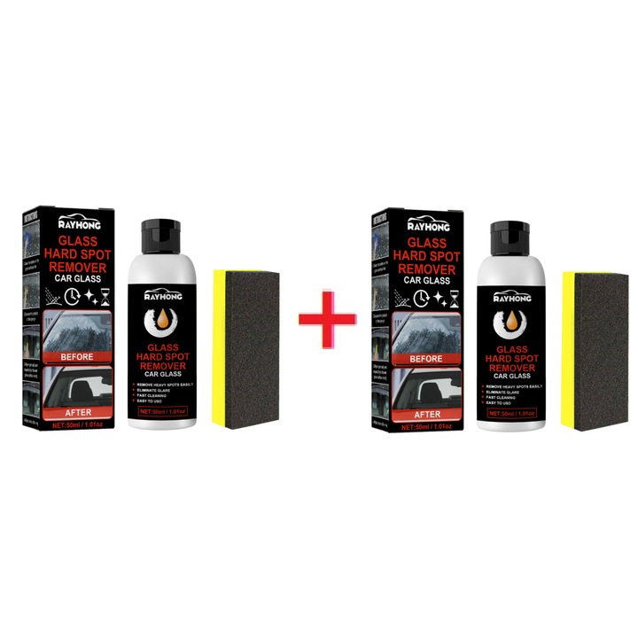 Set de seturi, Crema de curatare si reparare zgarieturi pentru geamuri auto cu laveta, Rayhong
