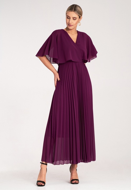 Rochie, Figl, violet, eleganta, din poliester, S-M INTL