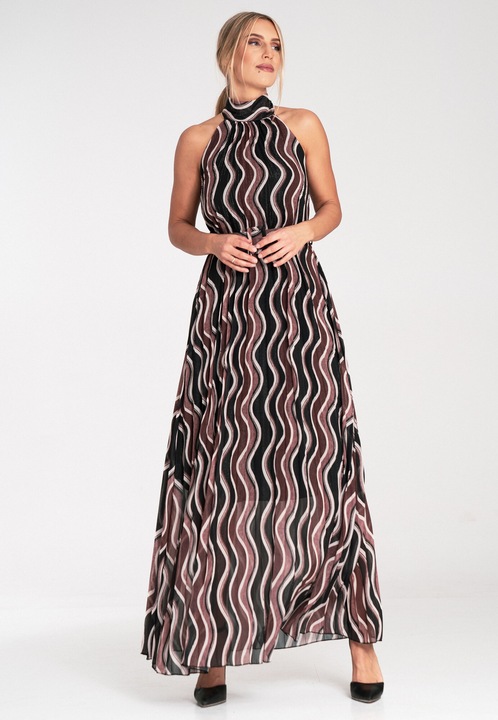 Rochie maxi Figl, multicolor, plisata, poliester, One Size INTL