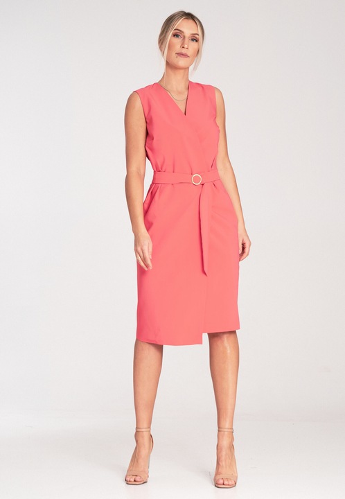 Rochie midi Figl, cu centura, poliester