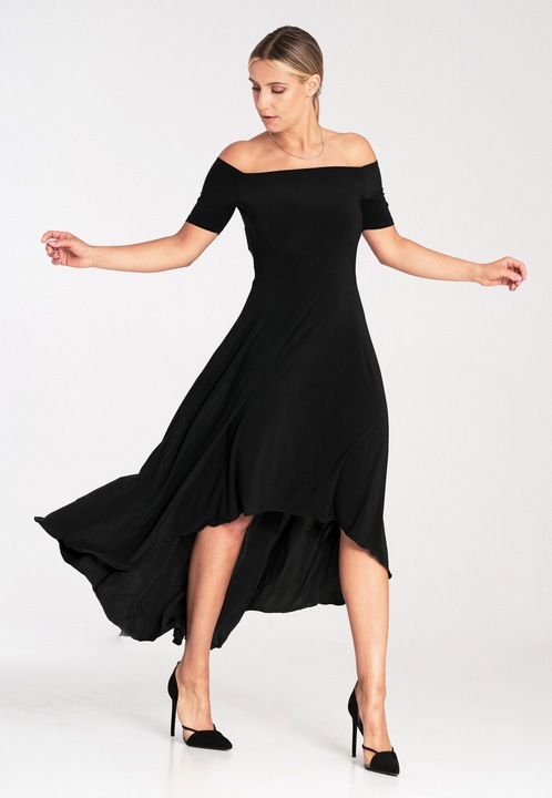 Вечерна рокля, Figl, макси, черна, полиестер