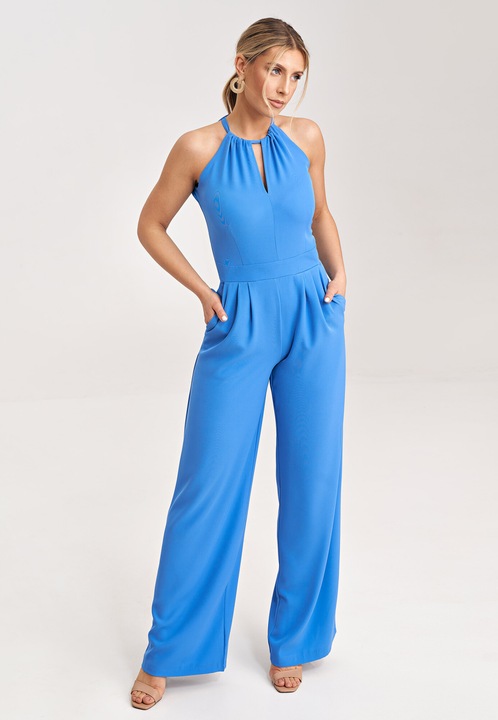 Salopeta dama, Figl, eleganta, albastru, poliester, S-M INTL