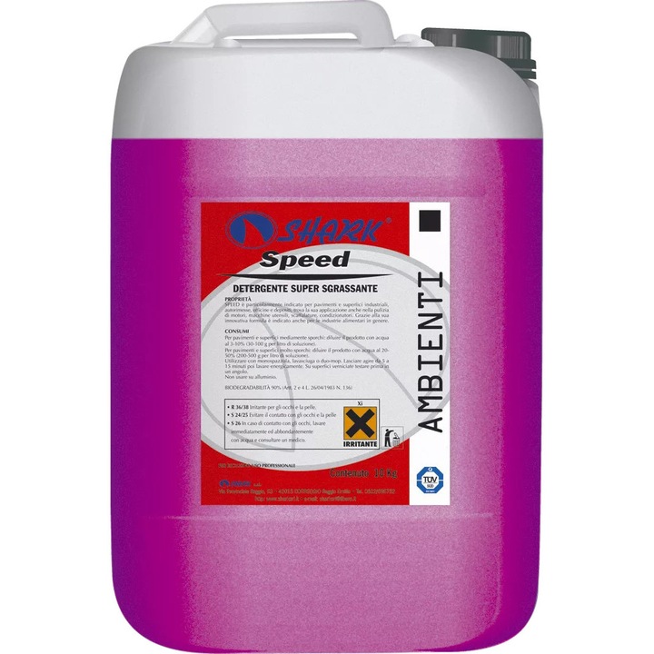Detergent concentrat degresant Shark 10kg, inodor, pentru suprafete industriale