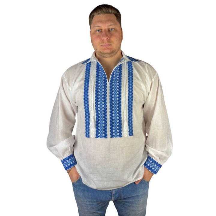 Azaz férfi CPB1 fehér/kék, S méret