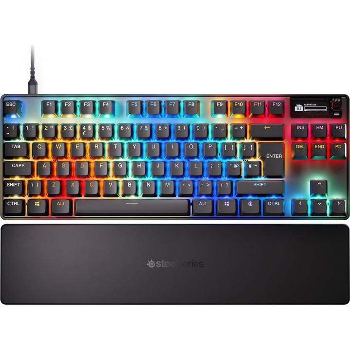 Геймърскa клавиатура SteelSeries Apex Pro TKL Gen3, Черен, USB