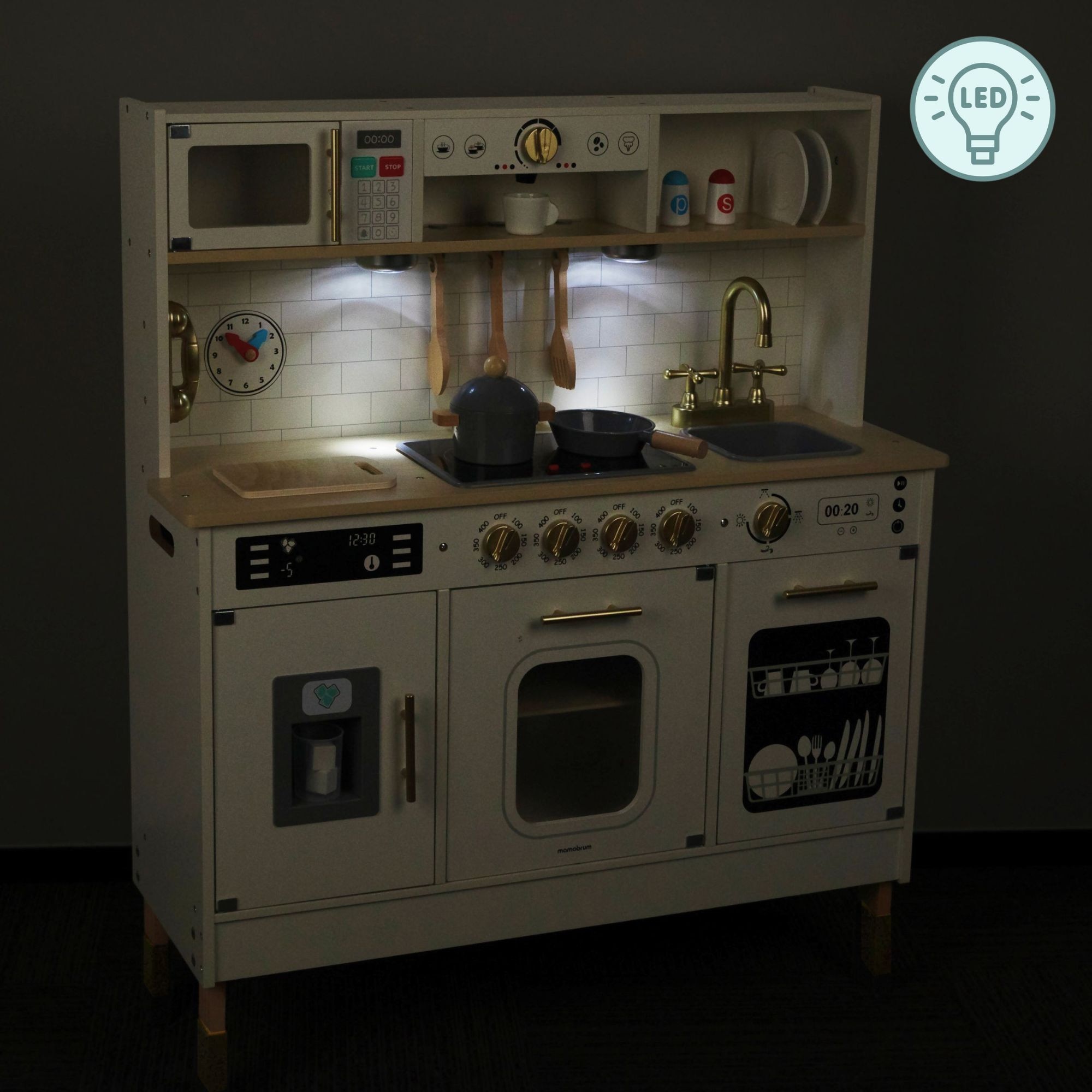 Set Bucatarie Din Lemn Cu Accesorii, Mamabrum, Mam155 Bucatarie De ...