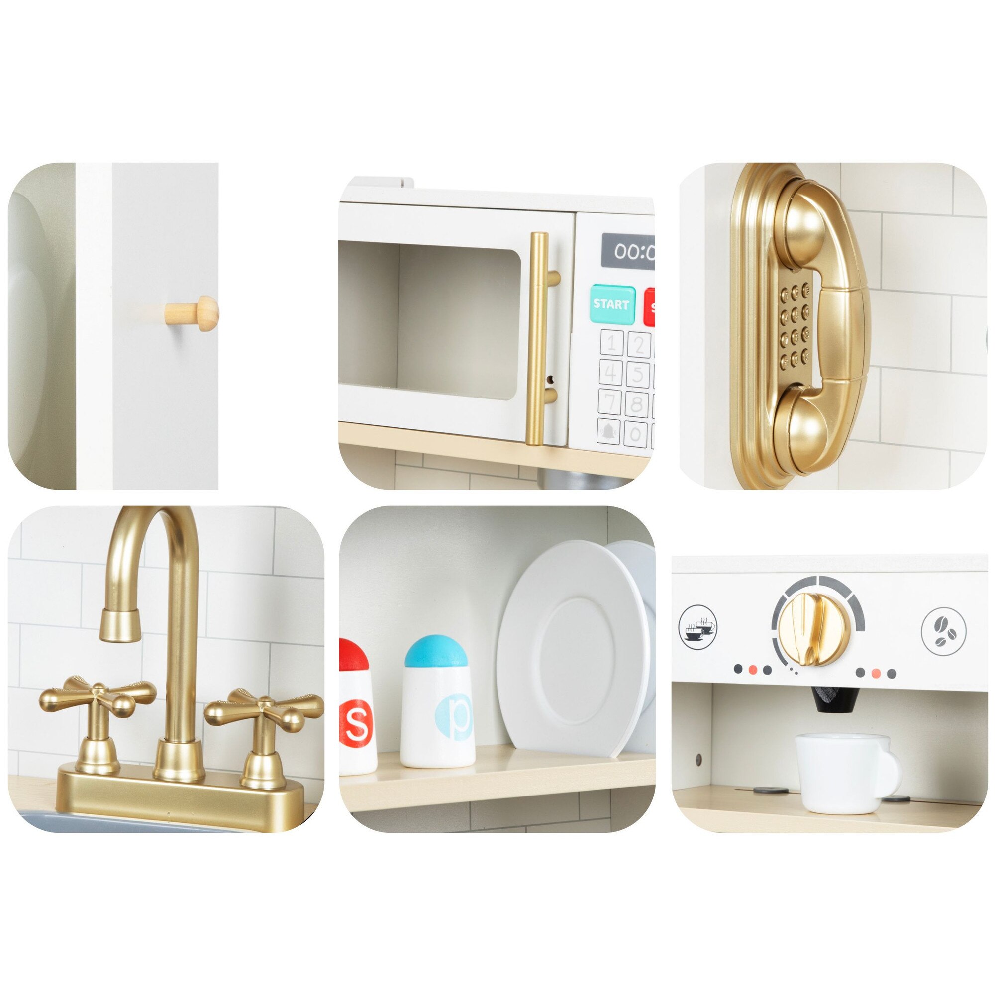 Set Bucatarie Din Lemn Cu Accesorii, Mamabrum, Mam155 Bucatarie De ...