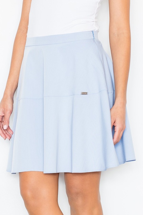 Fusta evazata Figl M285, albastra, poliester, versatil