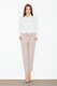 Pantaloni skinny dama, Figl, bej, poliester, XL INTL