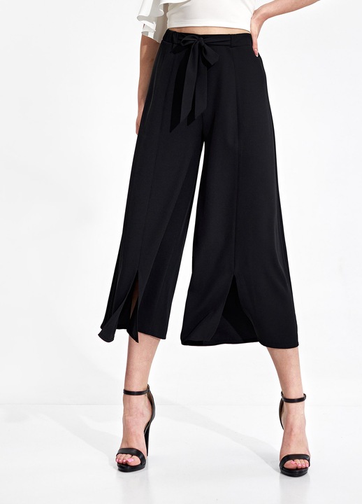 Pantaloni dama Figl M860, negri, poliester, confortabili, eleganti, M INTL
