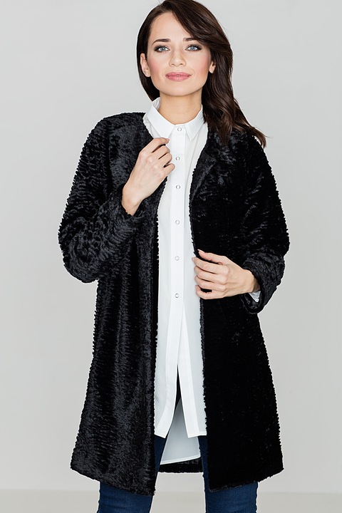 Geaca dama Lenitif K309, neagra, poliester, Negru