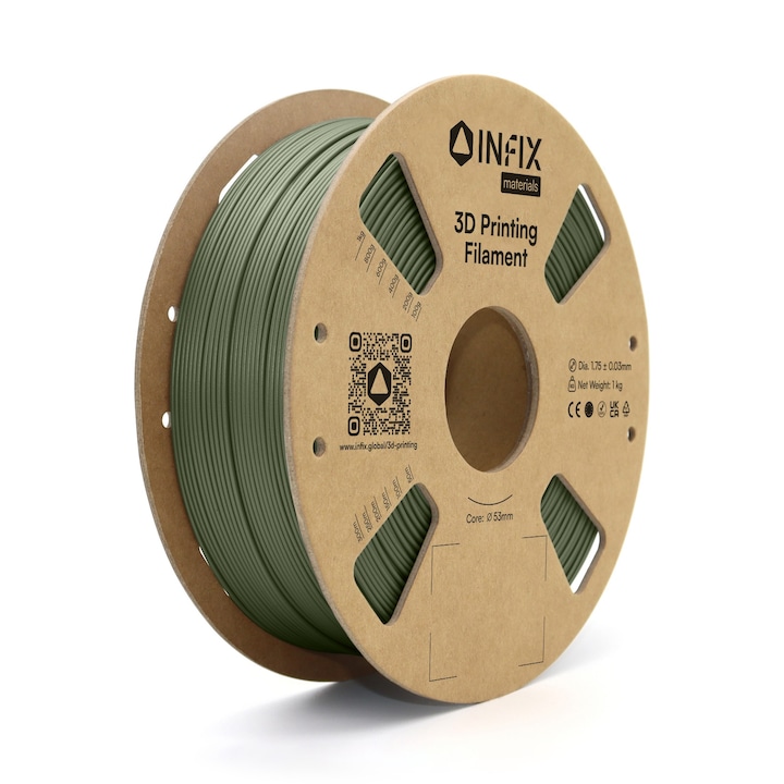 Filament 3D PLA Easy to Print, 1,75 mm 1 kg, 190 - 220 °C, Verde Militar