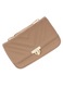 Geanta de dama, de umar, ButicCochet, din material sintetic, lant inclus 120 cm, 19x12x6 cm, Maro - GND853