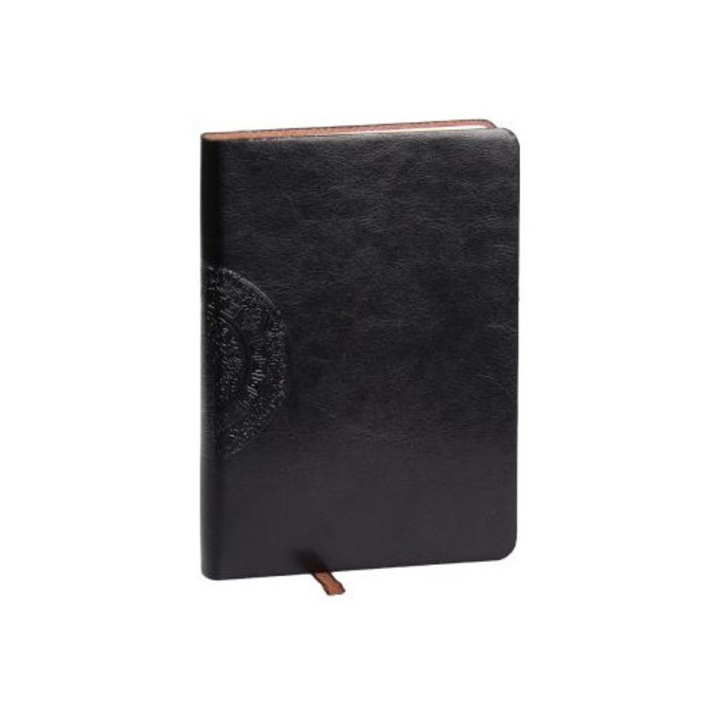 Agenda OFIS 2000 LUX, Piele, 107/145mm, Negru