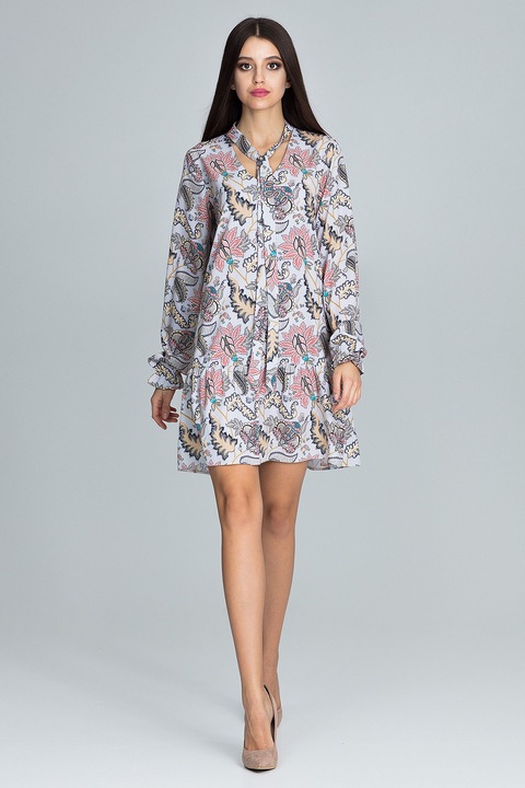 Rochie, Figl, florala, multicolor, poliester