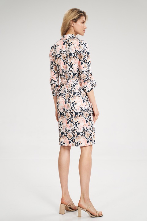 Rochie Figl M701, imprimeu floral, multicolor, poliester
