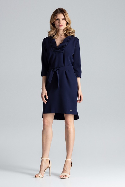 Rochie Figl, bleumarin, eleganta, poliester, Albastru