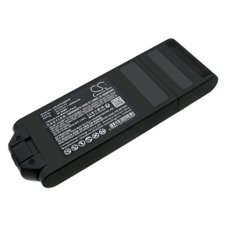 Cameron sino li-ion akkumulátor, 36, 0v / 2500mAh, dyson 972382-03 kompatibilis szürke, gyártói csomagolás