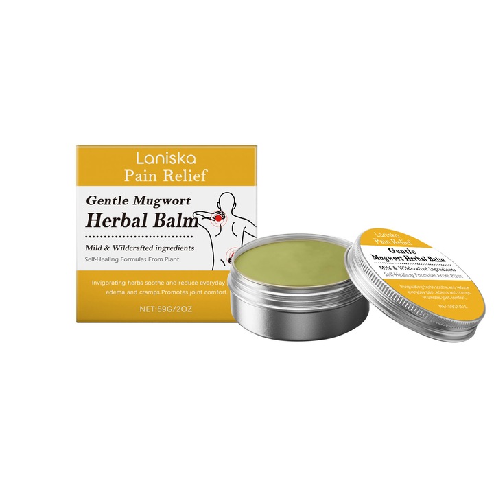 Balsam de corp din plante pentru disconfort articular, Laniska, ingrediente din plante, 59gr
