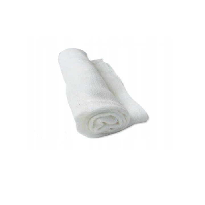 Памучна пелена, Каро, 70x80, бяла