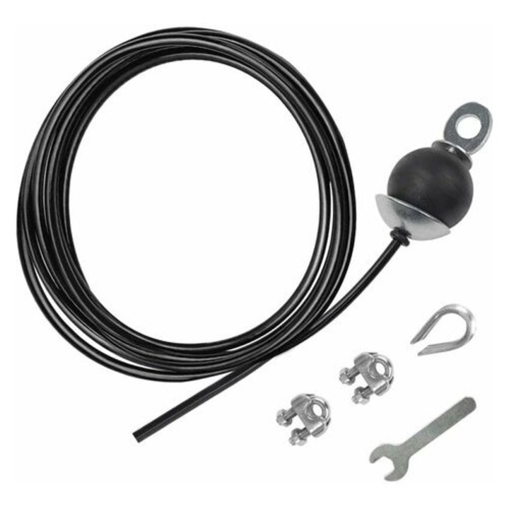 Cablu de inlocuire pentru sala de fitness cu lungime personalizabila, franghie de otel rezistenta pentru antrenamente sigure si de incredere, cablu reglabil pentru sala de gimnastica cu material de nailon de inalta calitate pentru performante optime