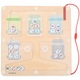 Puzzle Magnetic, Mamabrum, Mam39 Labirint De Reciclare, Placa Din Lemn Cu Cinci Recipiente Pentru Deseuri, Rezistenta Ridicata La Deteriorare, Nu Necesita Baterii, Potrivit Pentru Copii Peste 3 Ani, 29, 5x29, 5x1, 4 cm, Multicolor