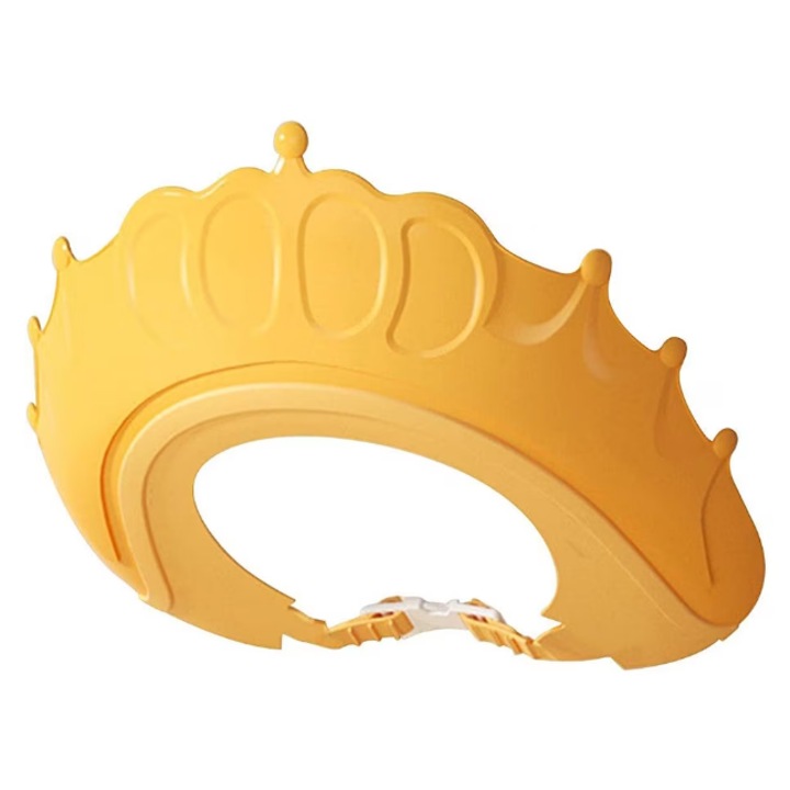 Аксесоар за защита на главата, Queen / King Crown, очи и уши за къпане на бебе, регулируема, силиконова / пластмасова, без шампоан в очите