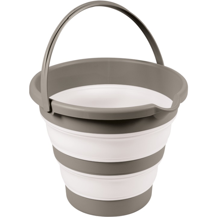 Összecsukható fürdőszobai vödör - szürke