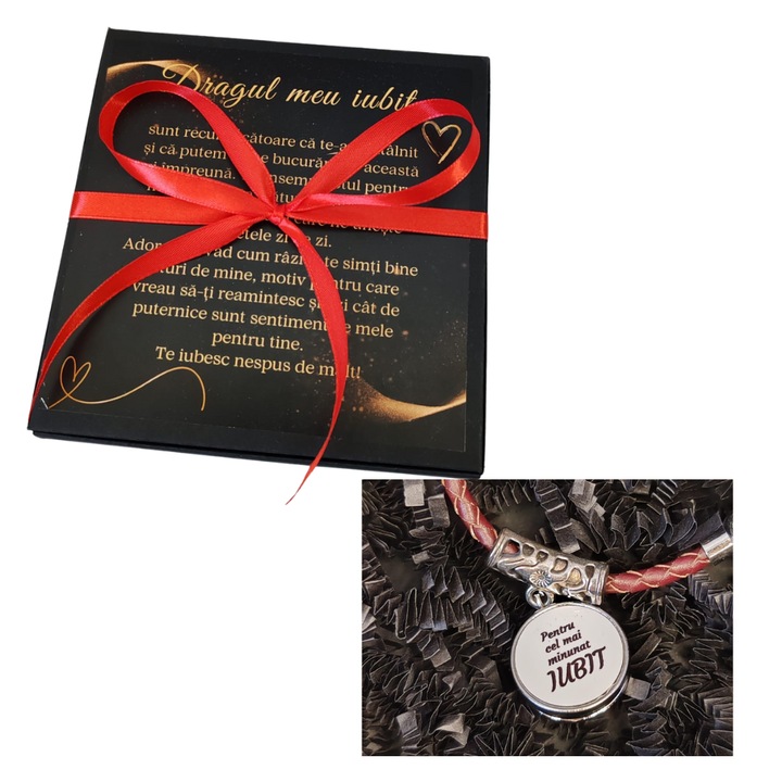 Bratara cu mesaj Pentru cel mai bun iubit