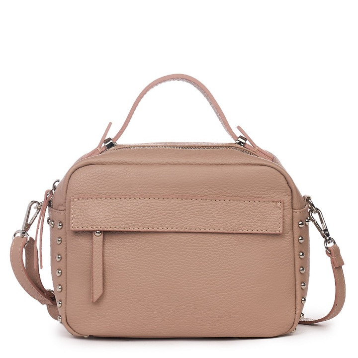 Valódi bőr női pénztárca, Rózsaszín, 18 x 24 x 12