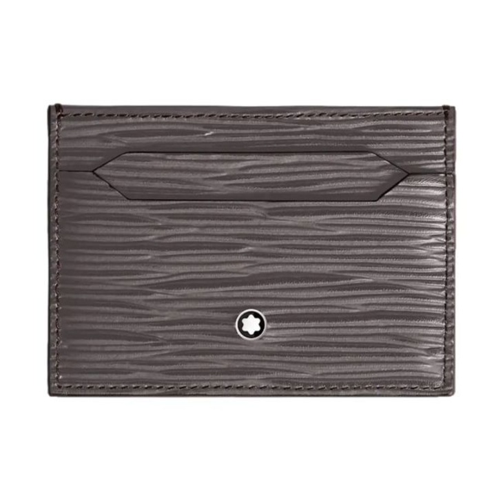 Portofel pentru carduri de credit Montblanc 4810 5cc piele, gri antracit