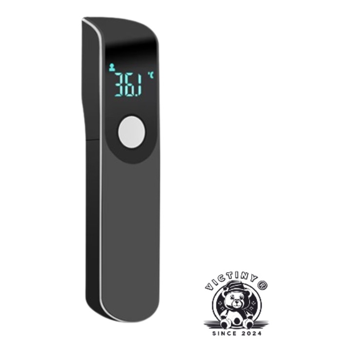 Termometru Digital Non Contact Cu Infrarosu, VICTINY ®, Mode Dual, Tip Alimentare Baterii, Negru