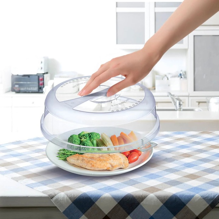 Пластмасов капак за микровълнова фурна AAA, Ø24.5x7.5см