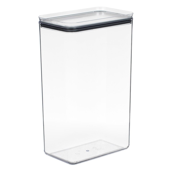 Recipient depozitare alimente transparent din plastic 4l