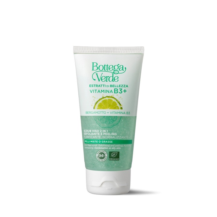 Scrub exfoliant pentru piele purificata si luminoasa - Estratti di Bellezza, 75 ML, Bottega Verde