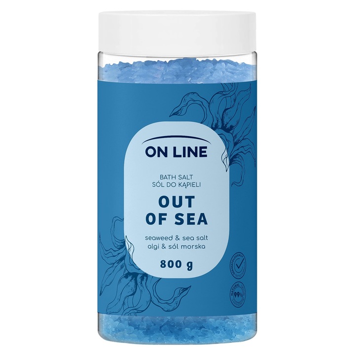 Spuma de baie Forte Sweeden Out of Sea 800g, cu extract de alge si sare marina