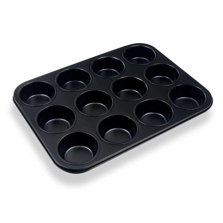 Tapadásmentes fém tepsi muffinok / cupcakes 35x26,5x2,8 (12 forma)