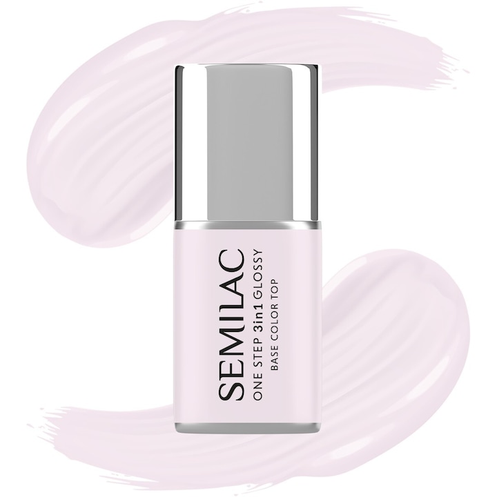 Semilac 3in1 hibrid körömlakk S235 Peach Beige, 7 ml, fényes hatású