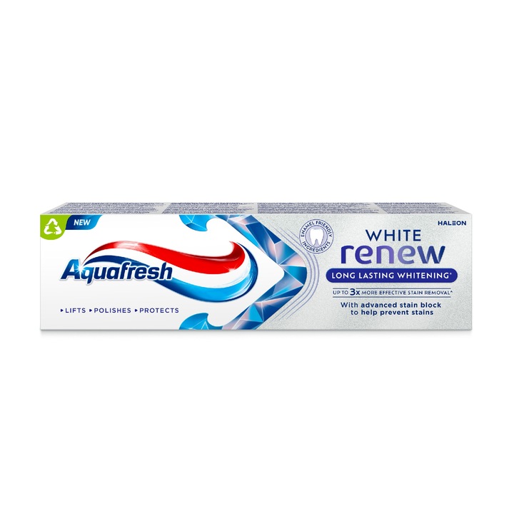 Паста за зъби AQUAFRESH White Renew, мента, 75 мл