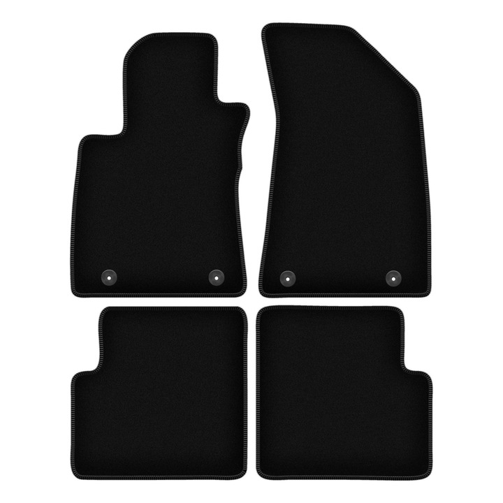 Set BASIC covorase auto, 4 bucati, presuri auto, pentru:: MG ZS II (2022-) crossover negru