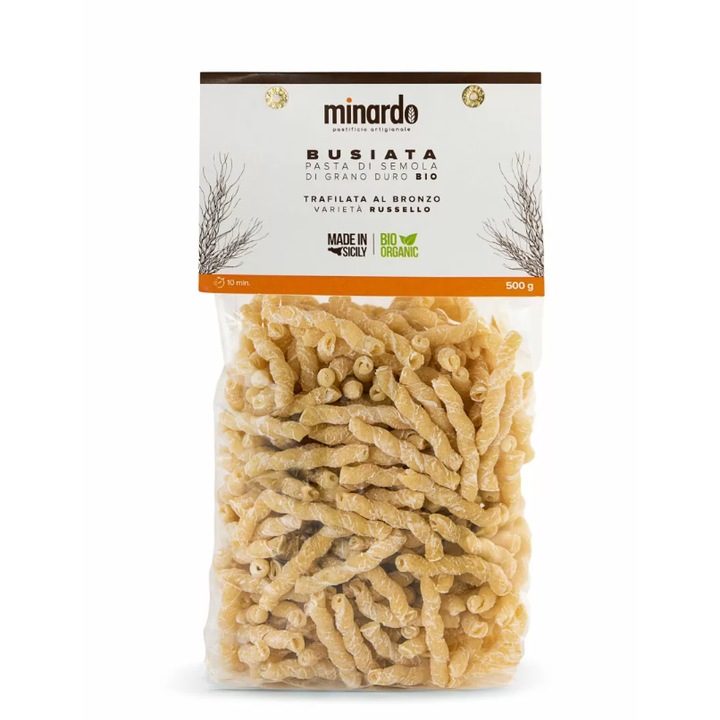Paste BIO din grau antic Minardo BUSIATA 500g, artizanal, fara GMO, Sicilia