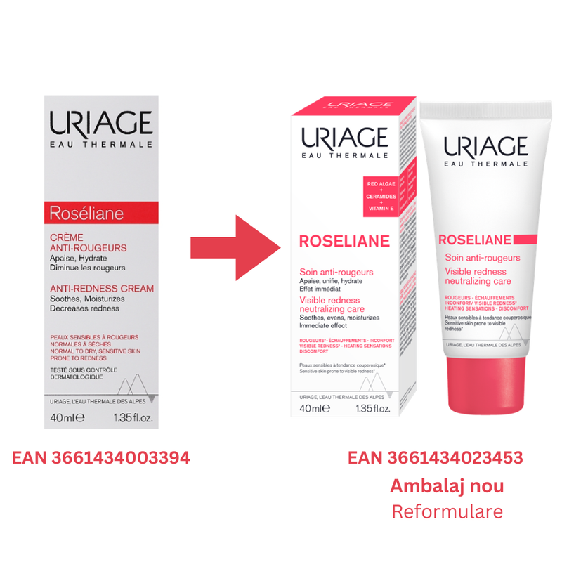 ROSELIANE Crema anti-roseata Uriage, 40 ml