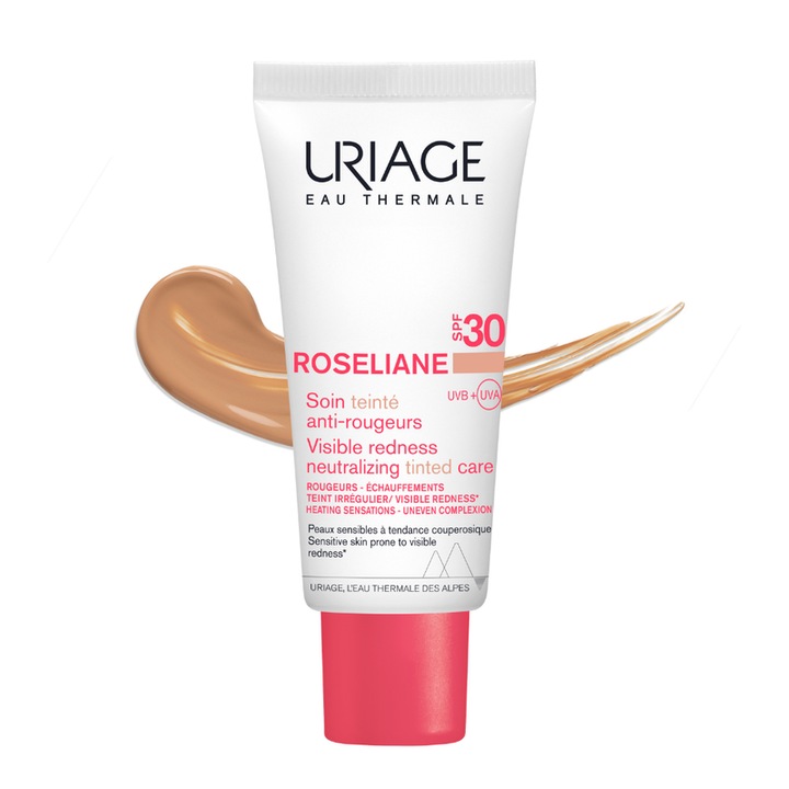 ROSELIANE Crema CC anti-roseata SPF30 Uriage, 40 ml