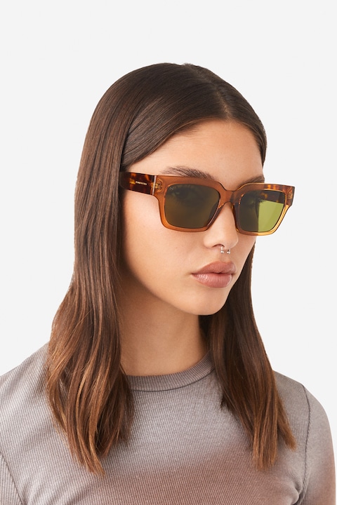 Hawkers, Унисекс правоъгълни слънчеви очила, Кафяв