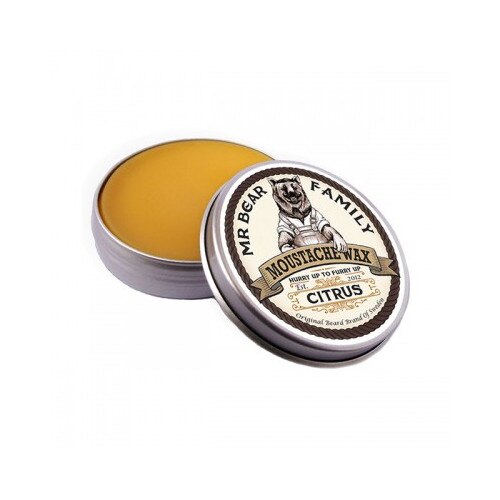 Ceara pentru mustata Mr Bear Family Wax Citrus 30gr