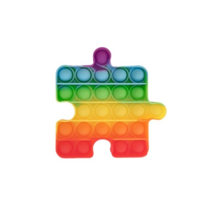 Jucarie senzoriala, Pop It Now and Flip It, Piesa Puzzle, Multicolor