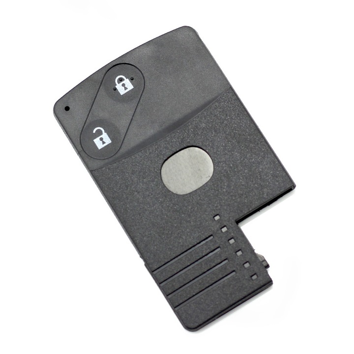 Mazda autókulcs-ház, 2 gomb, fekete színű, Briggs